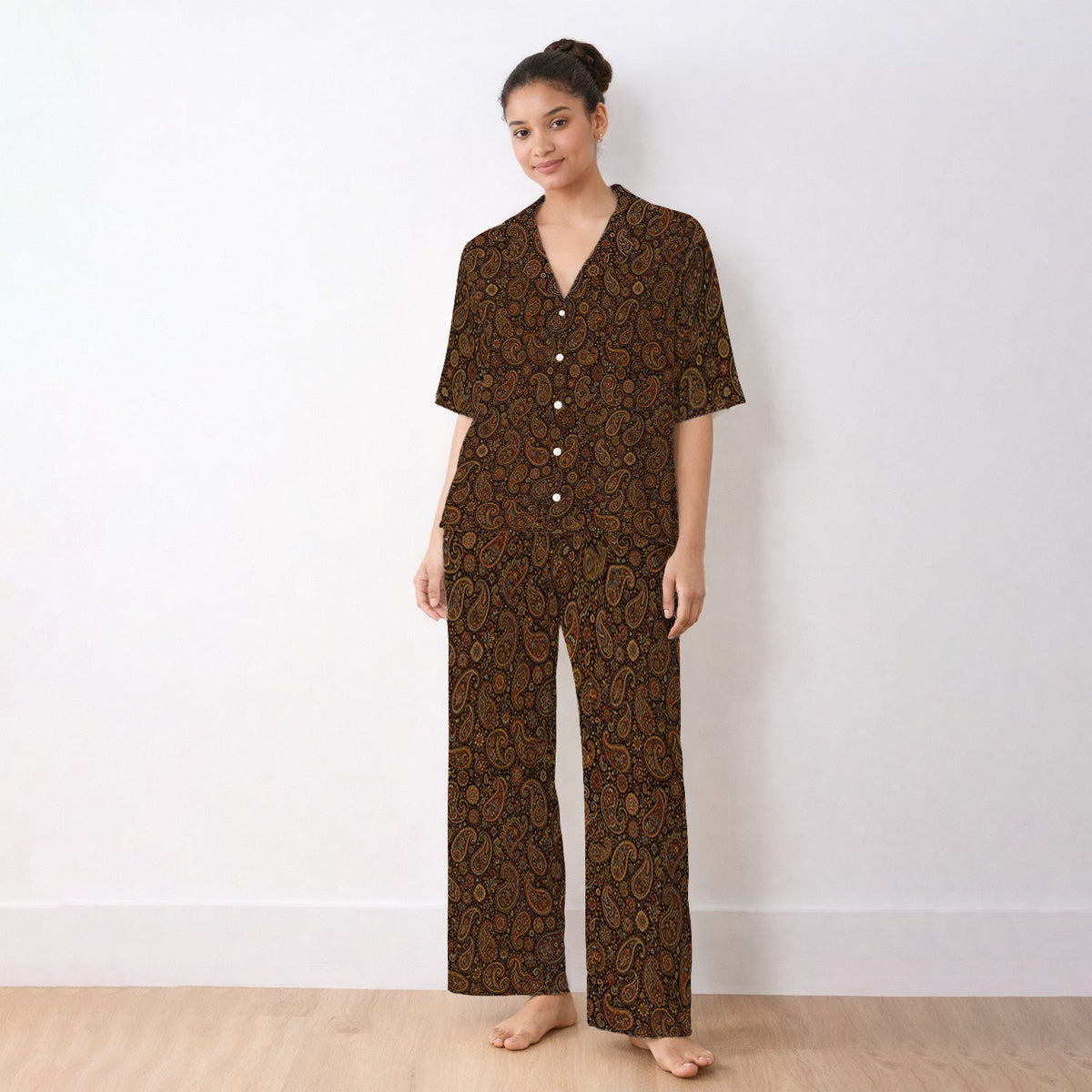 Vintage Ornate Paisley Pajama Set