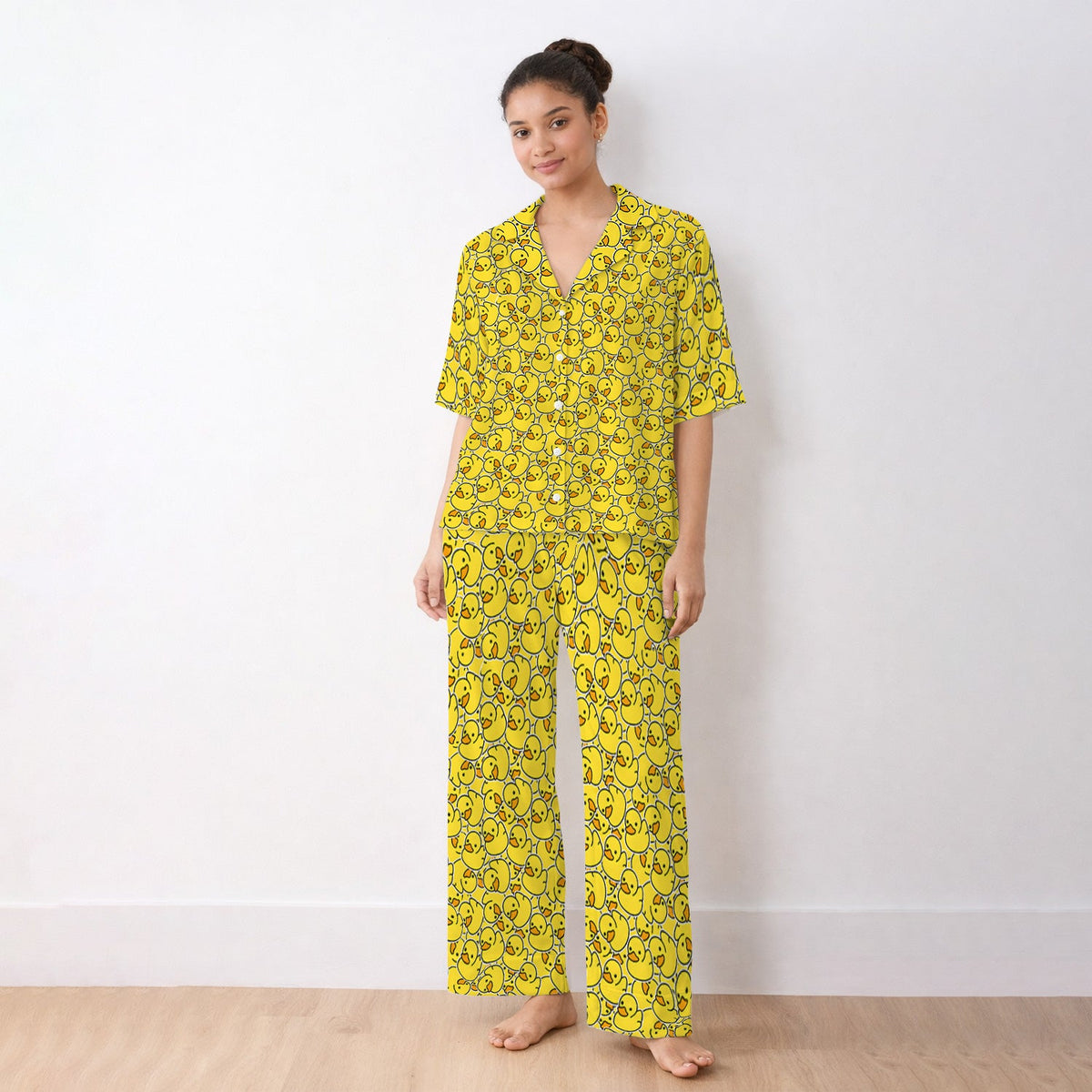 Yellow Rubber Duck Pajama Set