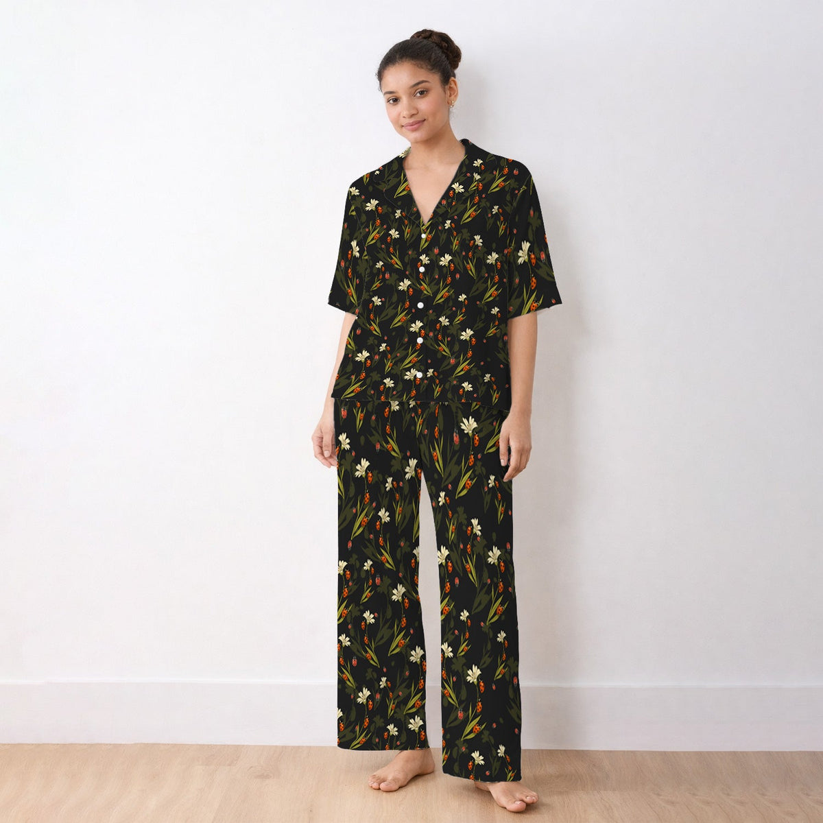 Fresh Daisy Ladybug Garden Pajama Set