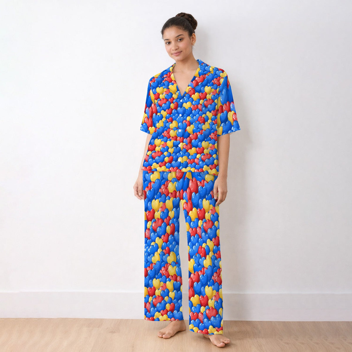 Colorful Autism Heart Pajama Set