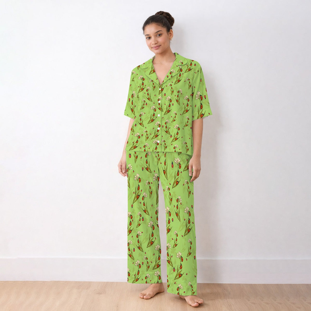 Fresh Daisy Ladybug Garden Pajama Set