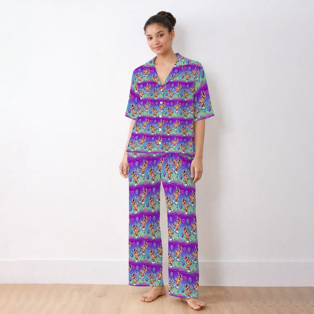 Dancing Dinosaur Disco Pajama Set