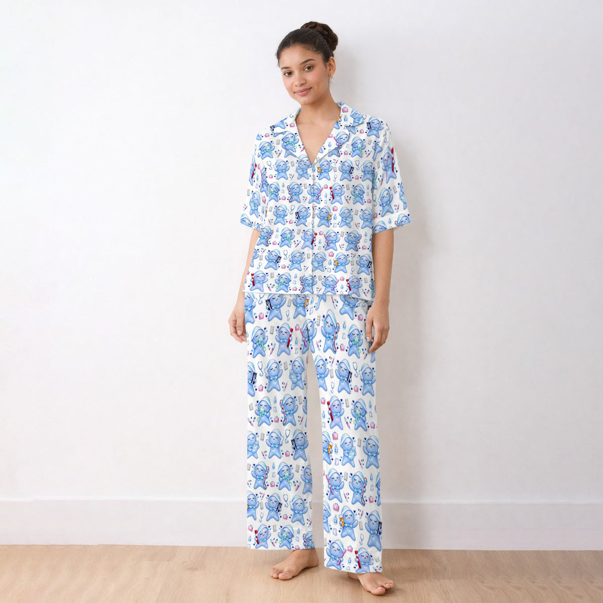 Dental Tooth Character Nurse Pajama Set