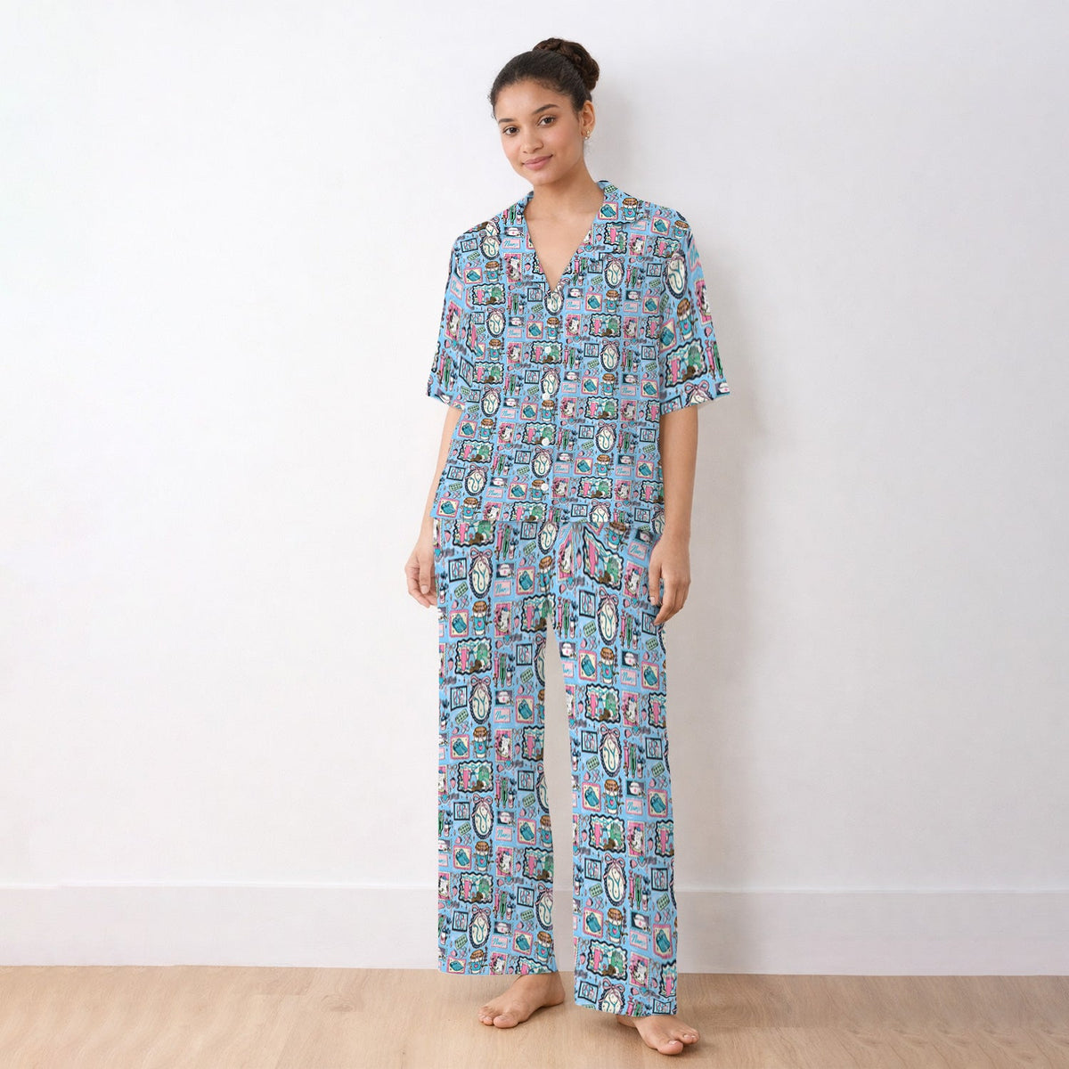 Stethoscope Syringe Frame Pajama Set