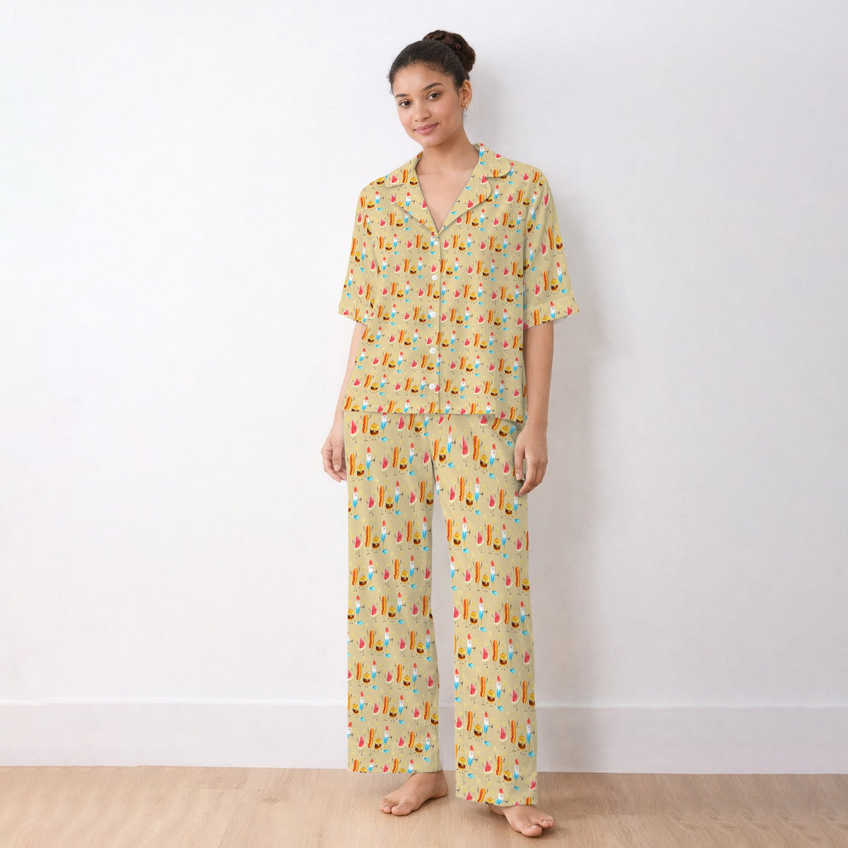 Summer Food Icons Pajama Set