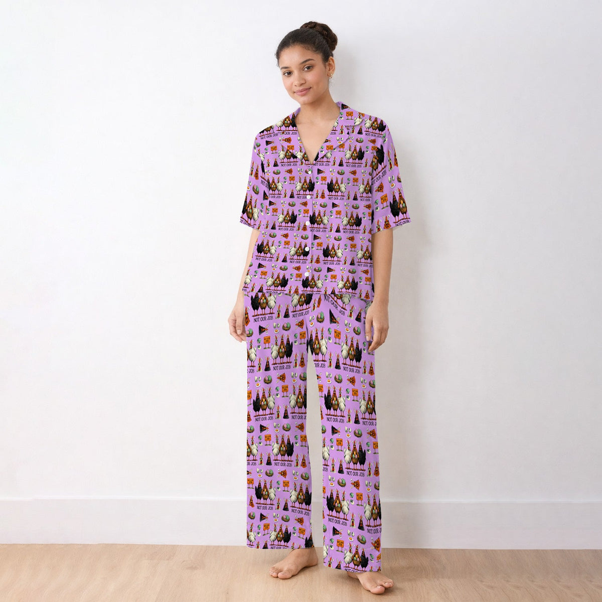 Chicken Humor Pajama Set - Easter Gift