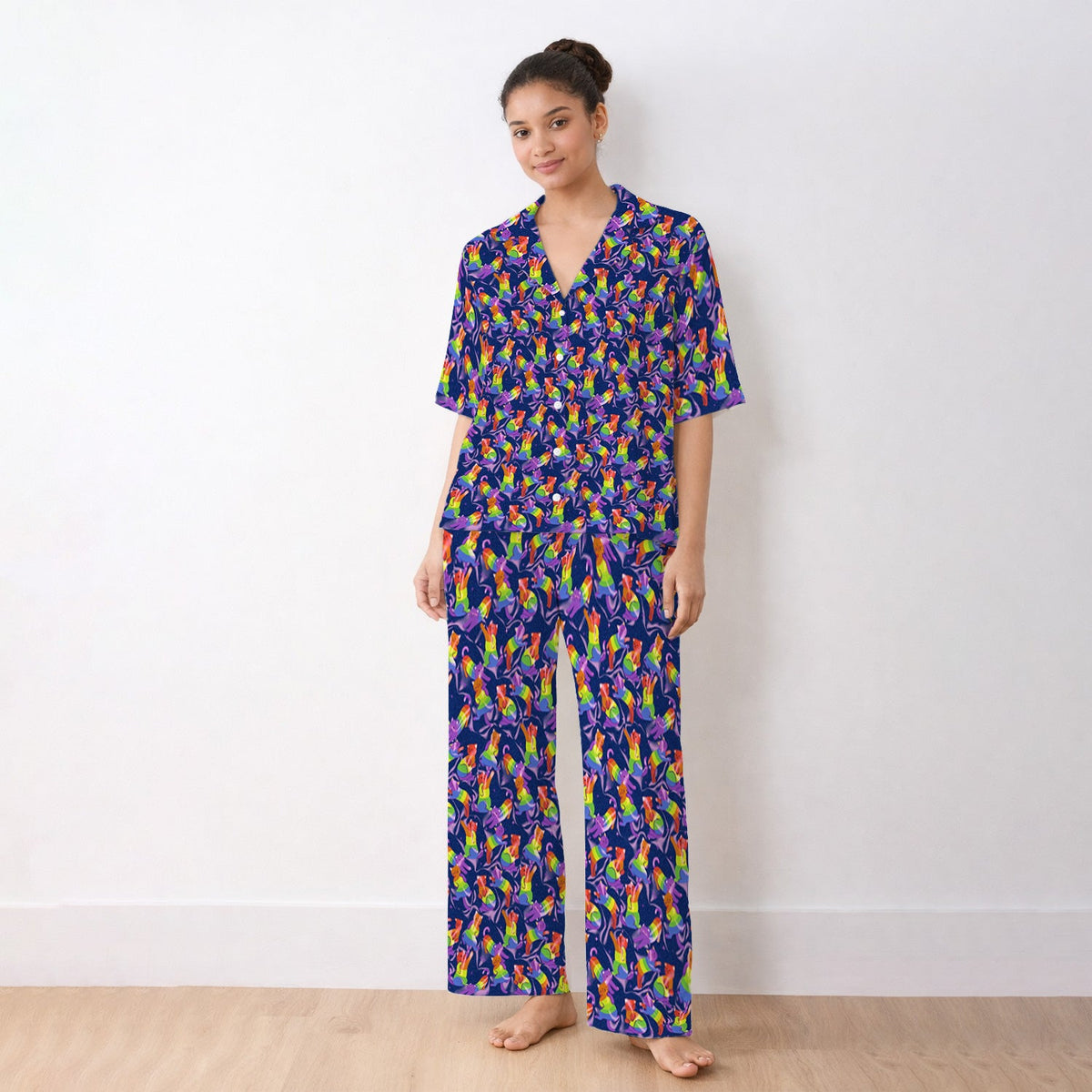 Rainbow Pride Cat Pajama Set