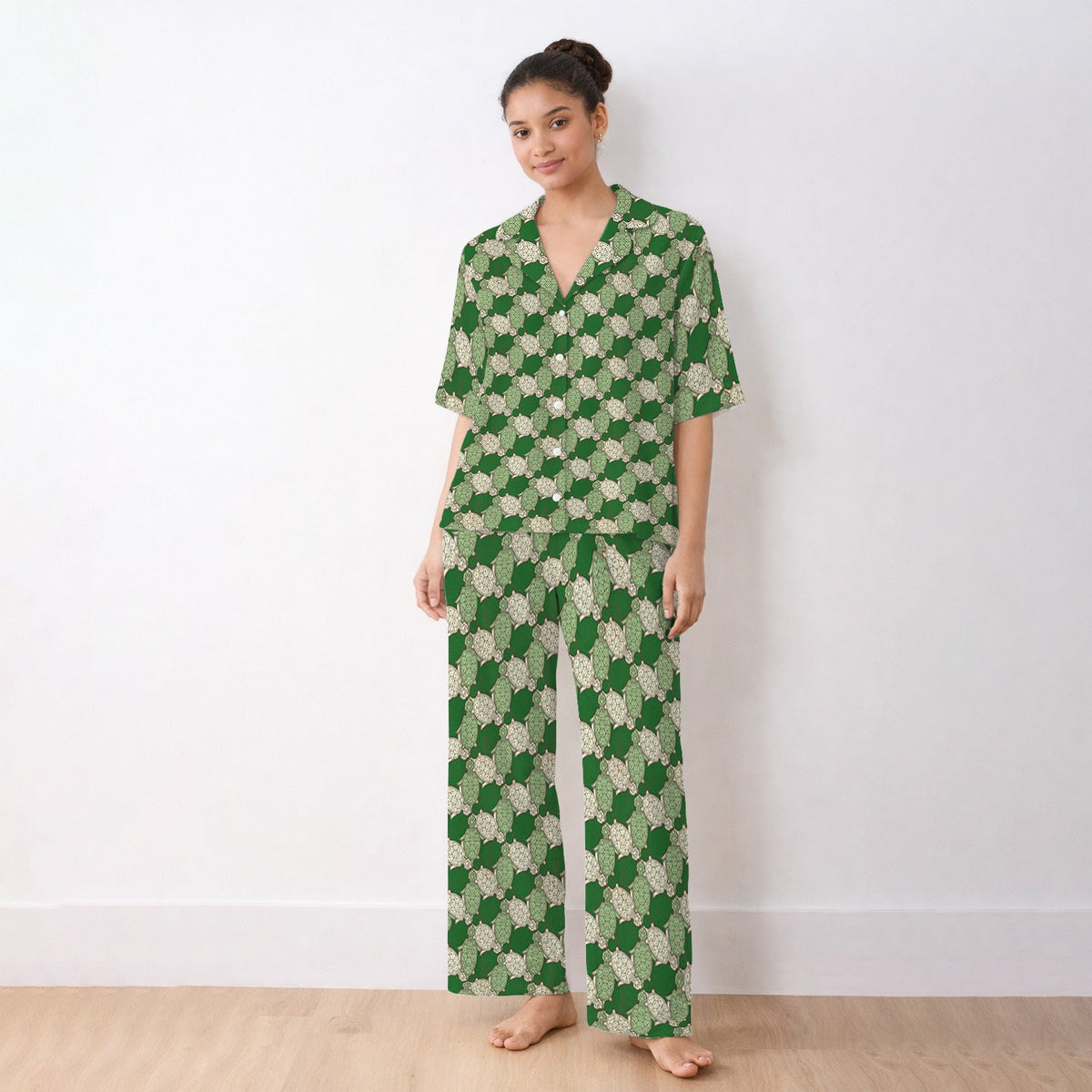 Green Sea Turtle Shell Pajama Set