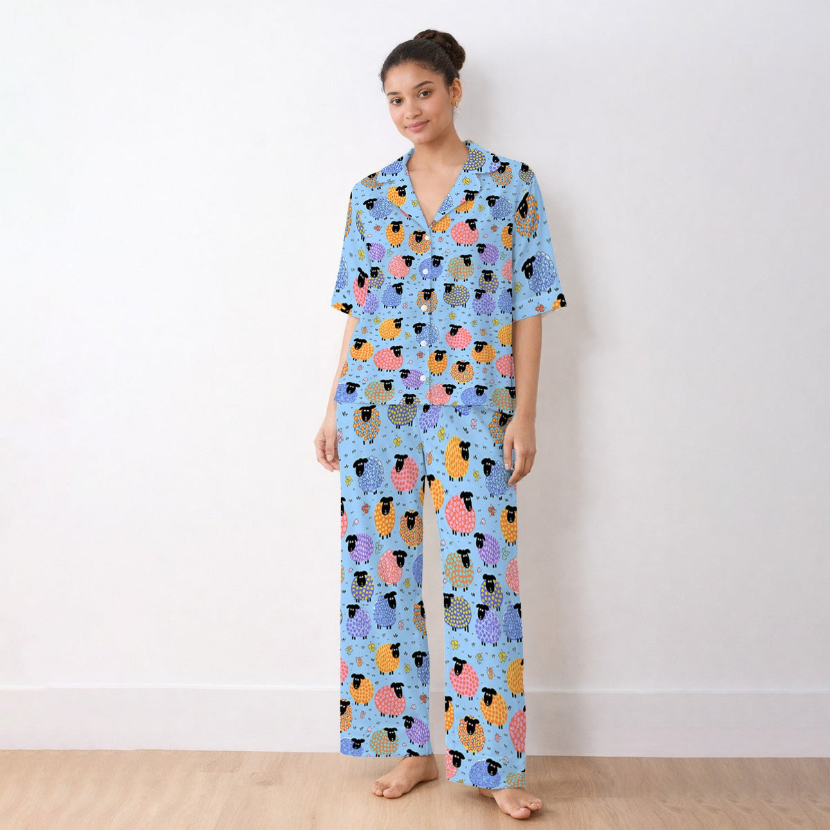 Colorful Sheep Pajama Set