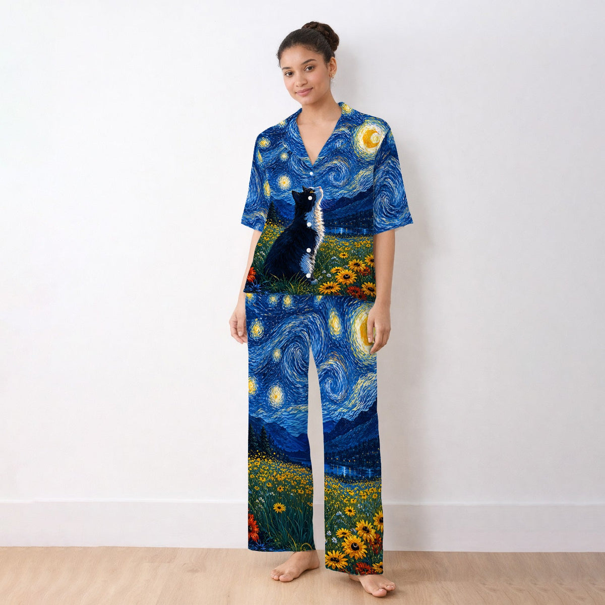 Starry Cat Veterinary Pajama Set