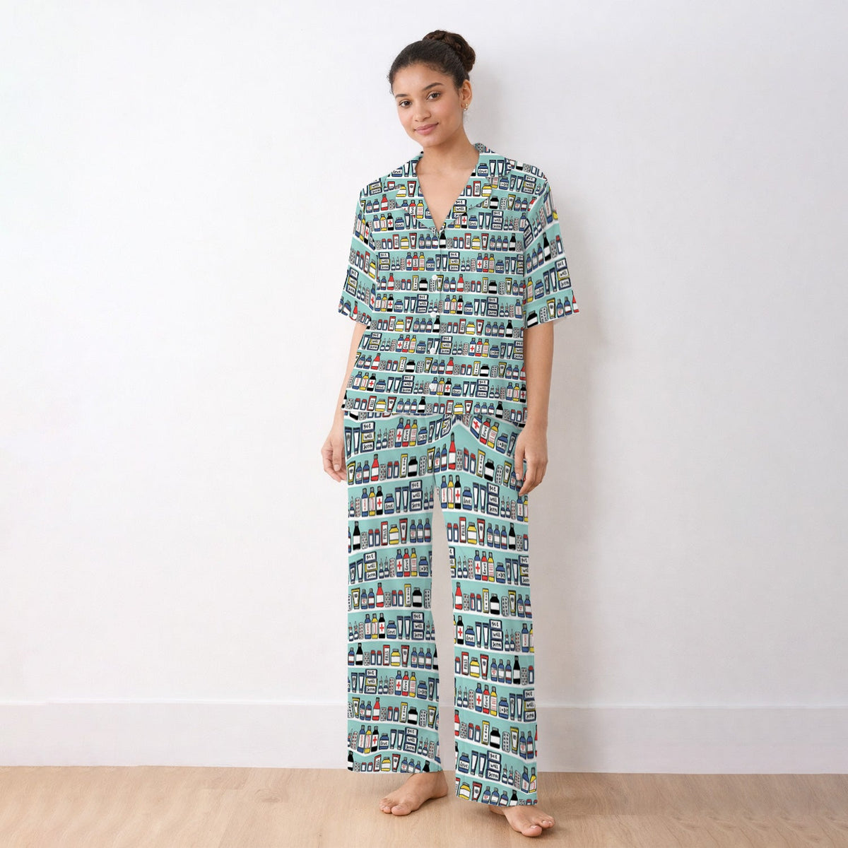 Medicine Bottle Pharmacy Pills Pajama Set