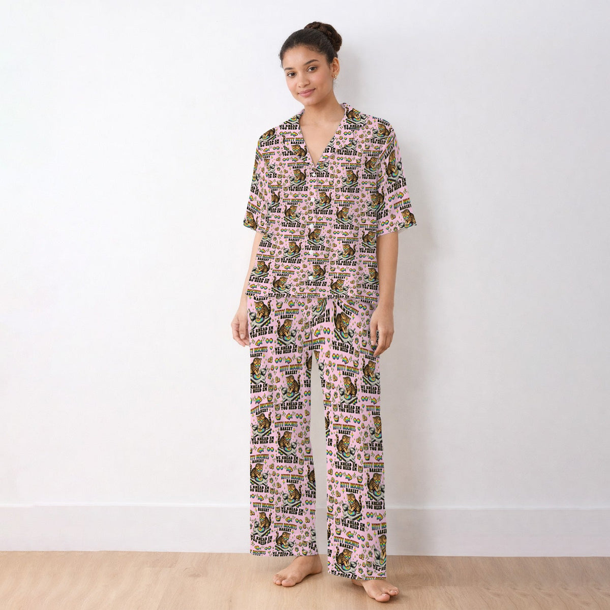Pride Nurse Cat Baking Pajama Set