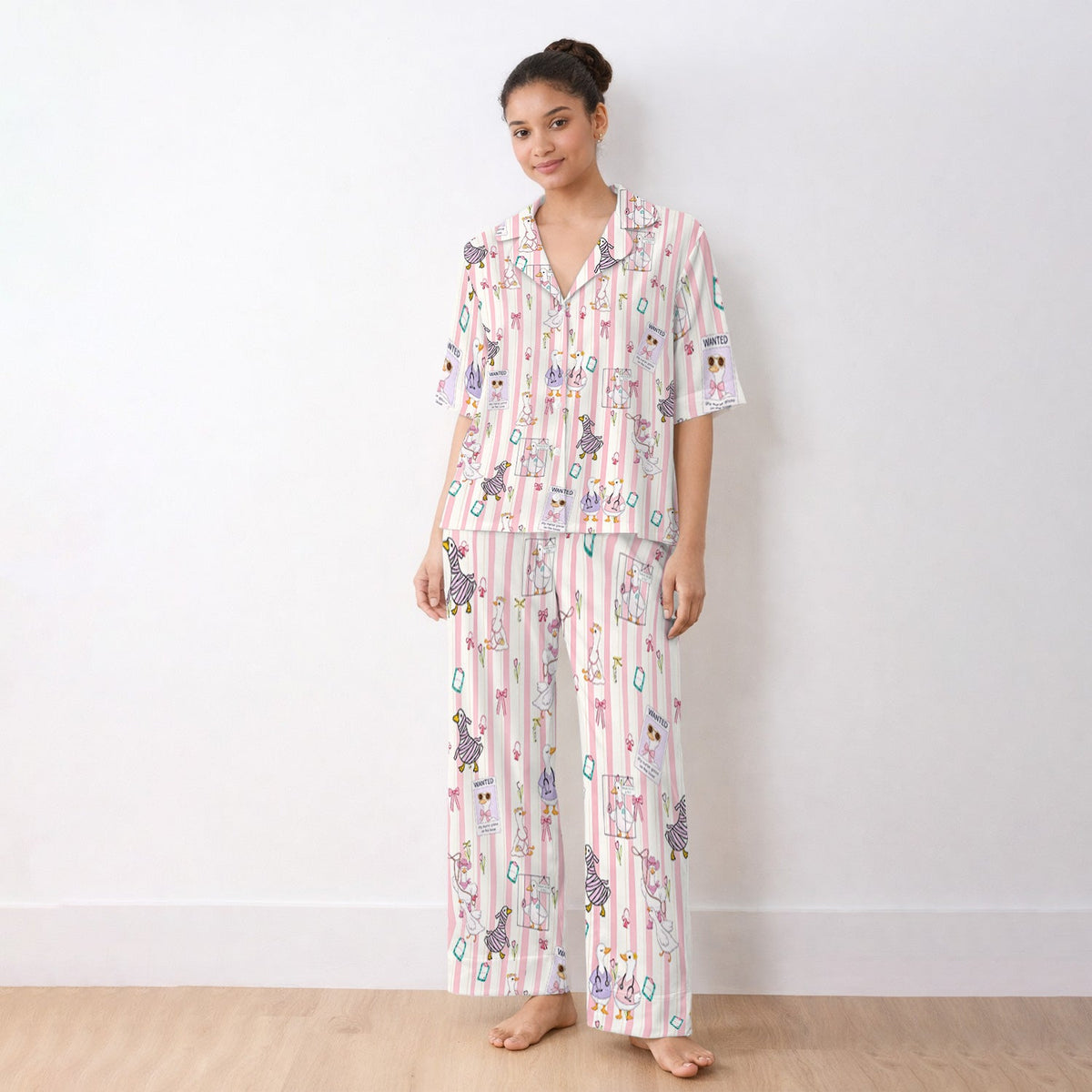 Duck Stripe Pajama Set