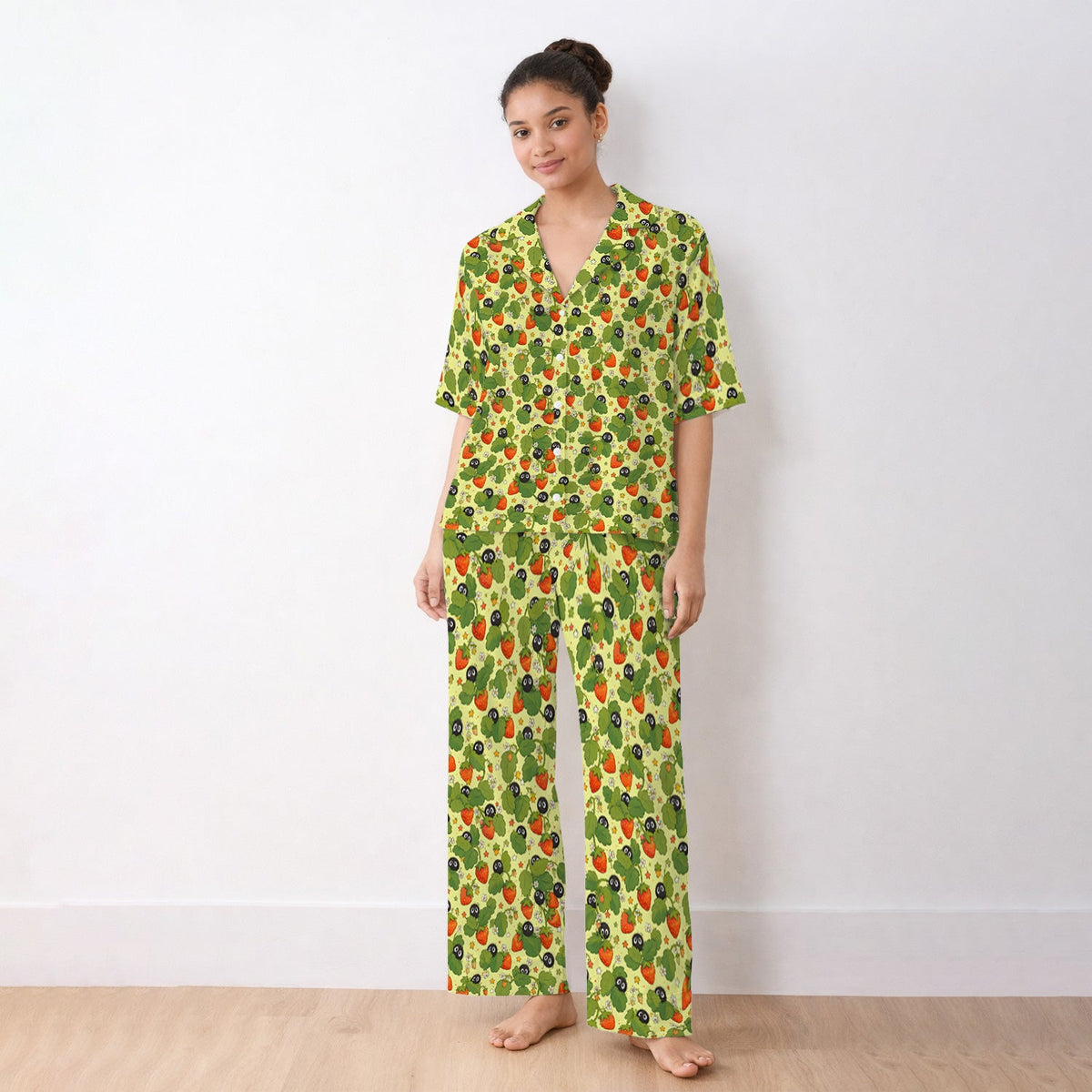 Strawberry Soot Sprite Nurse Pajama Set