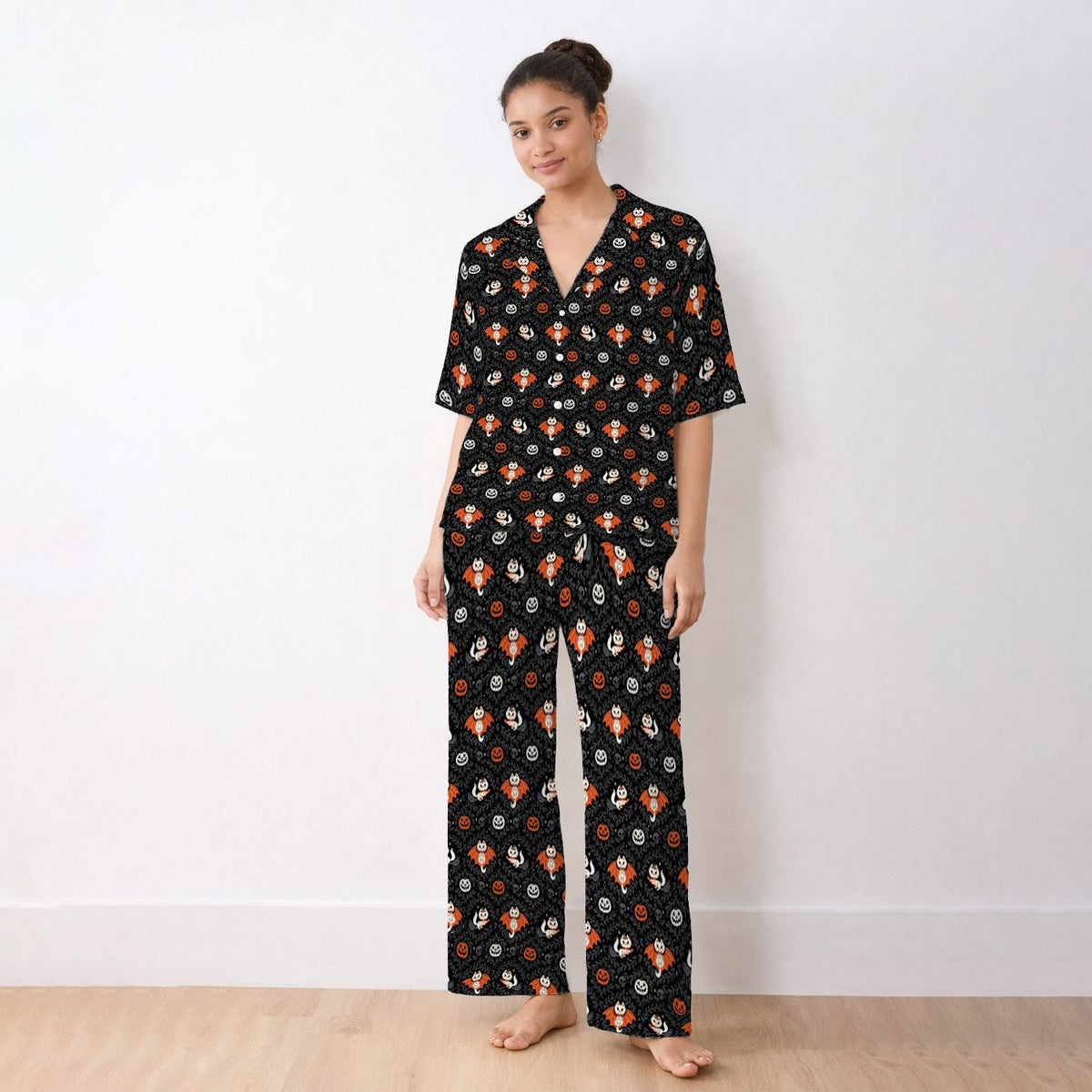 Halloween Vampire Cat Pajama Set