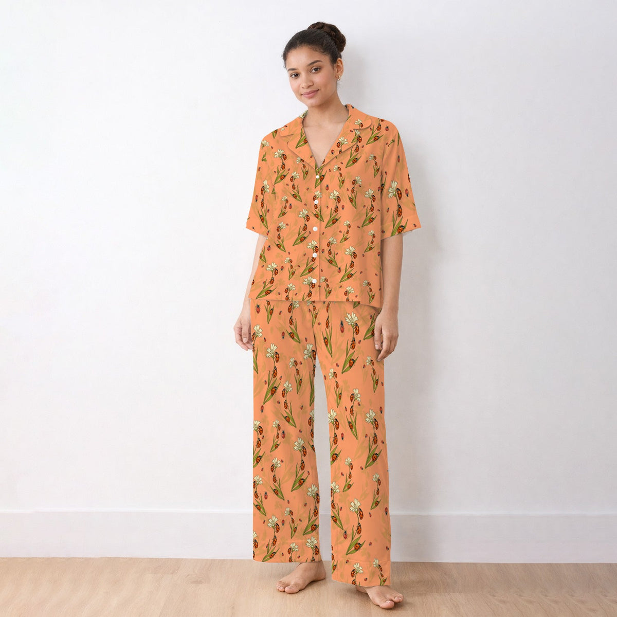 Fresh Daisy Ladybug Garden Pajama Set