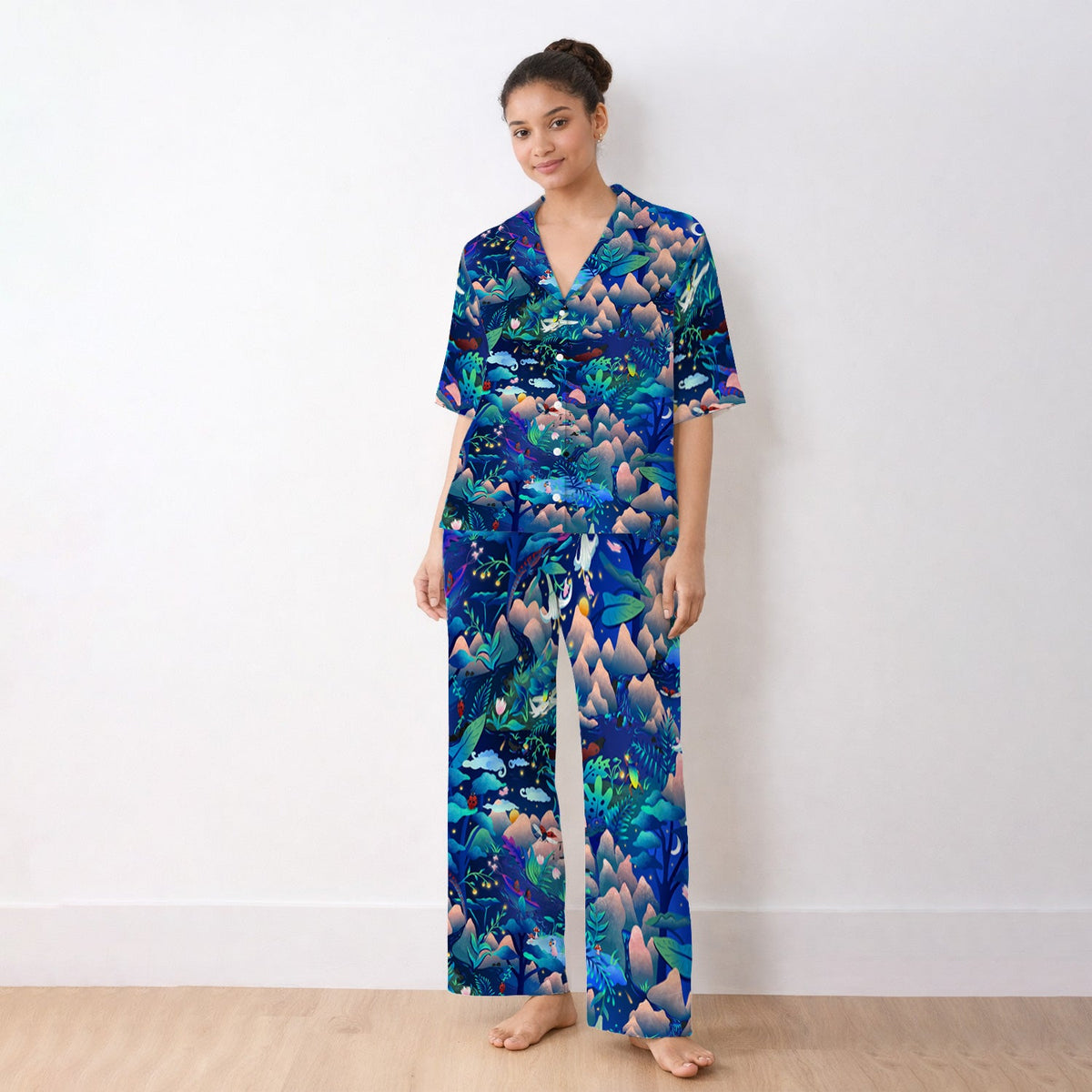 Whimsical Mountain Bug Pajama Set