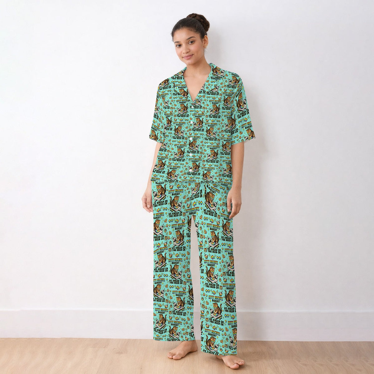 Pride Nurse Cat Baking Pajama Set