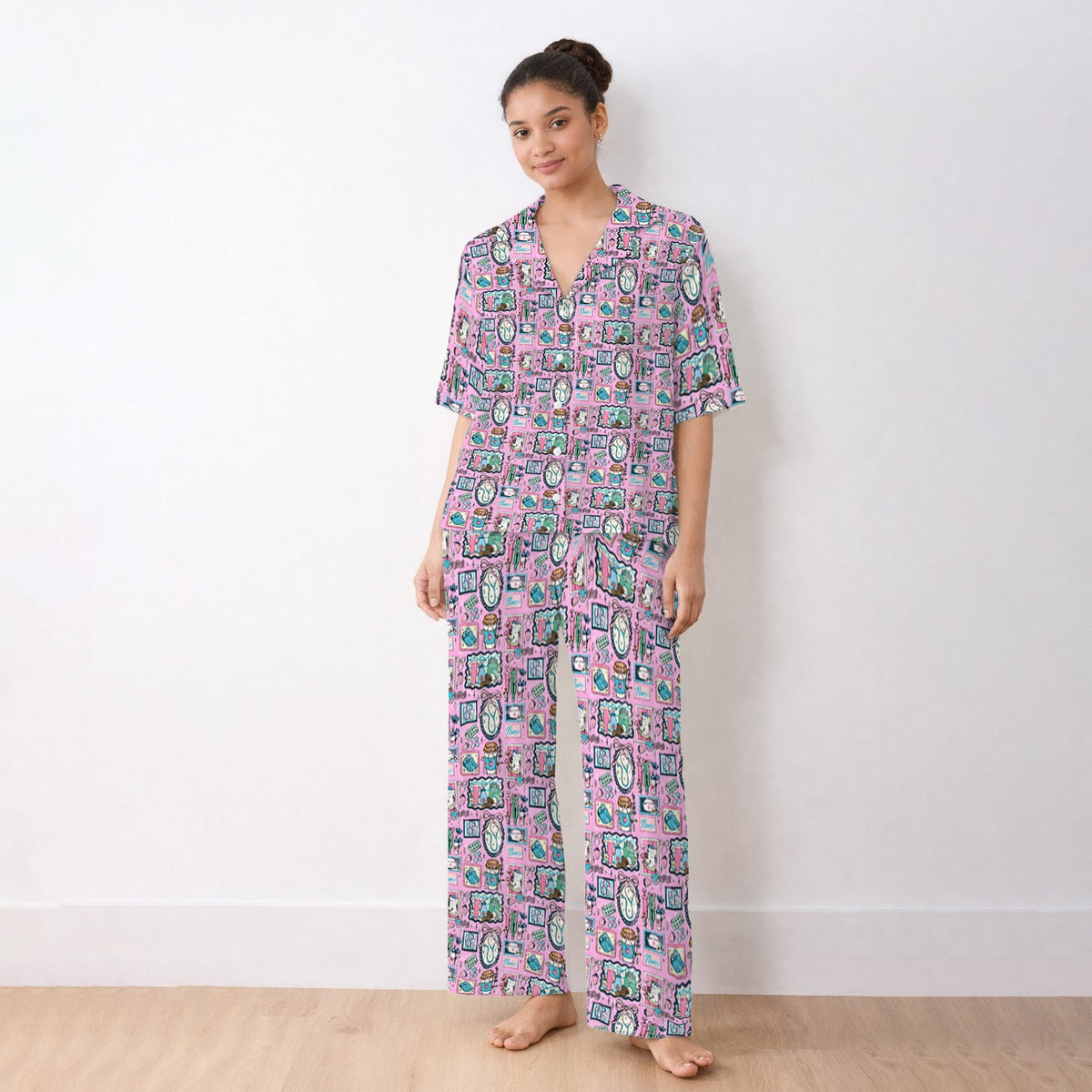 Stethoscope Syringe Frame Pajama Set