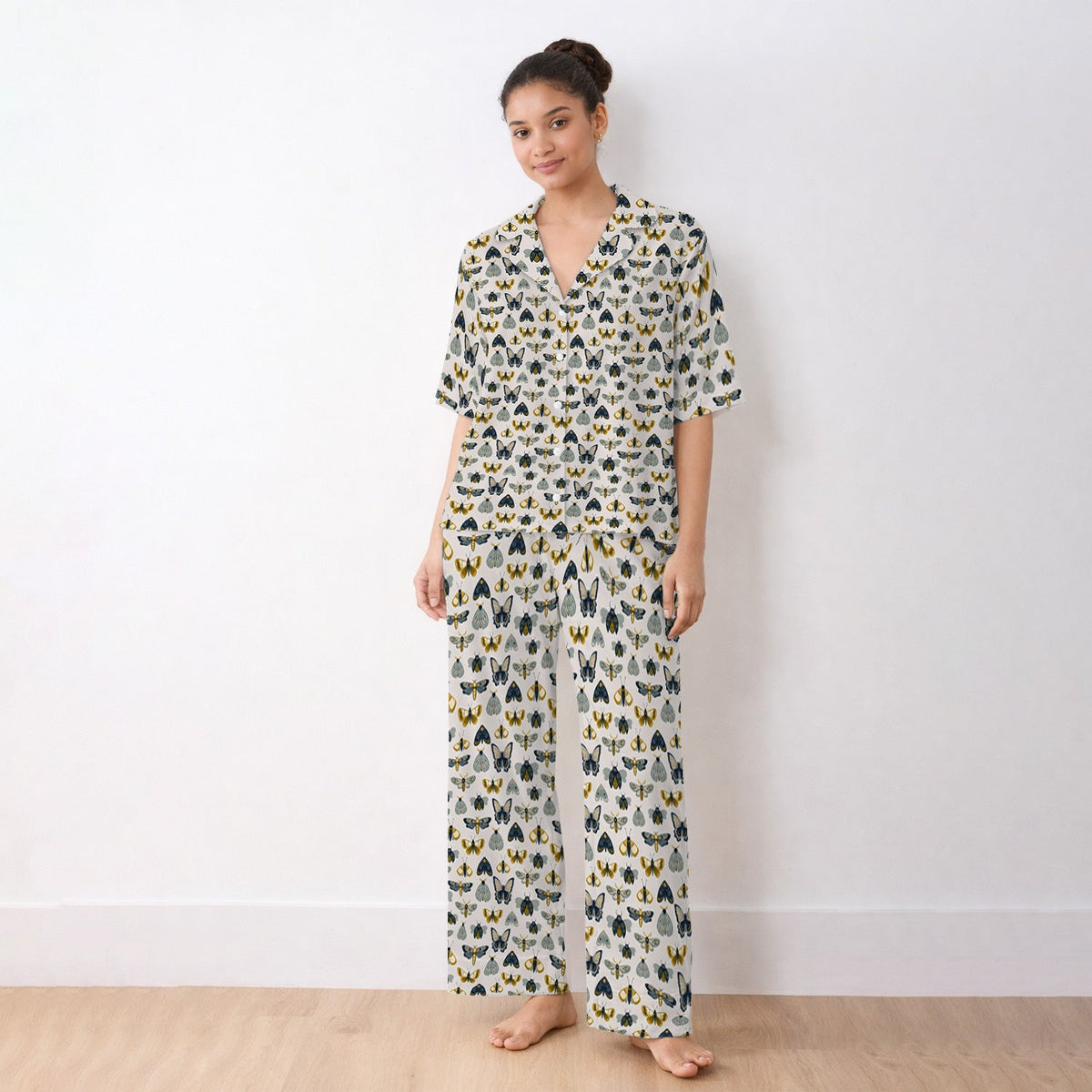 Vintage Butterfly Moth Insect Pajama Set