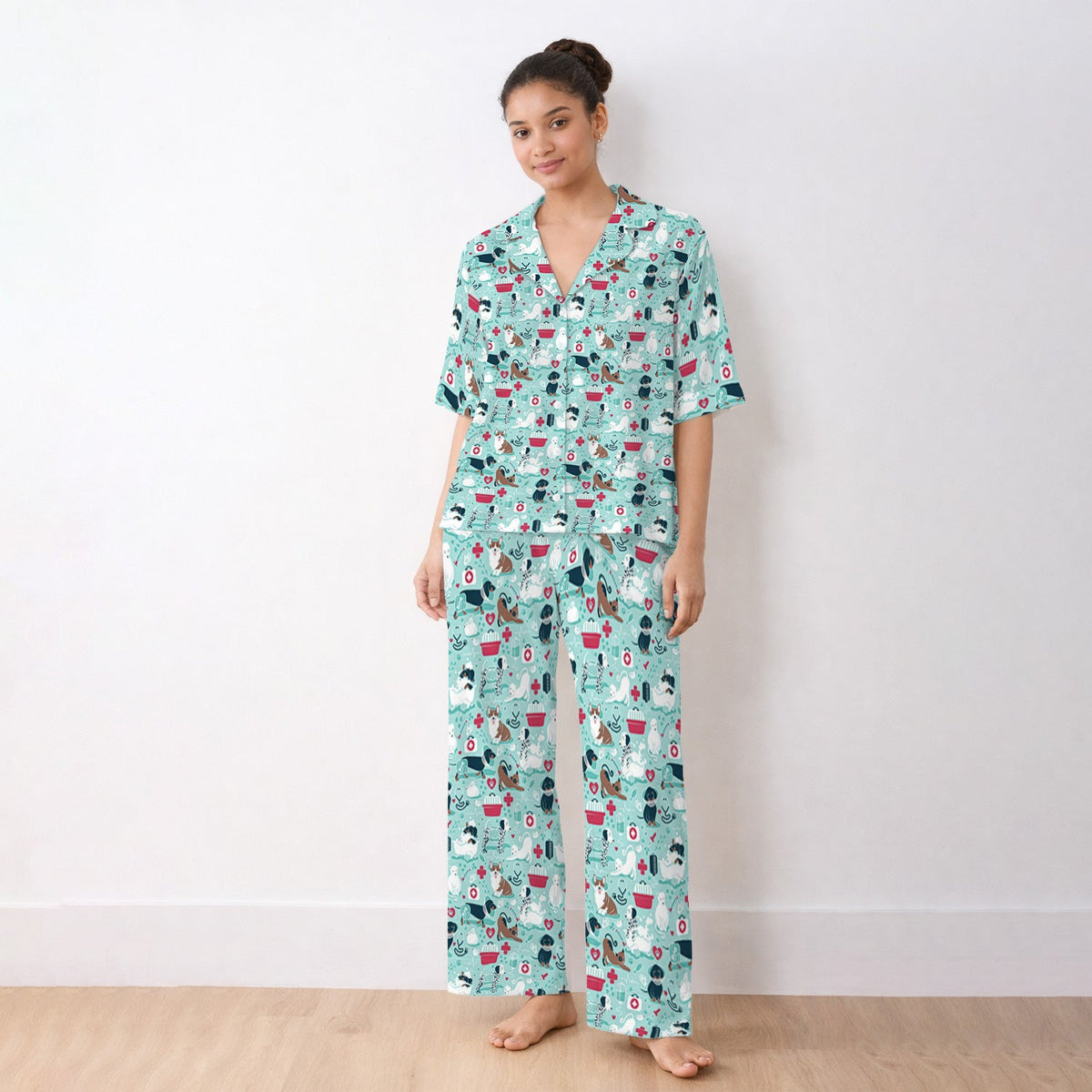 Dogs Veterinary Tools Nurse Pajama Set