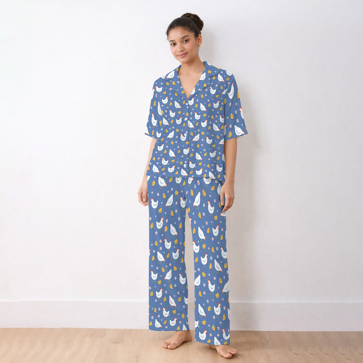 Chicken And Cute Chicks Pajama Set