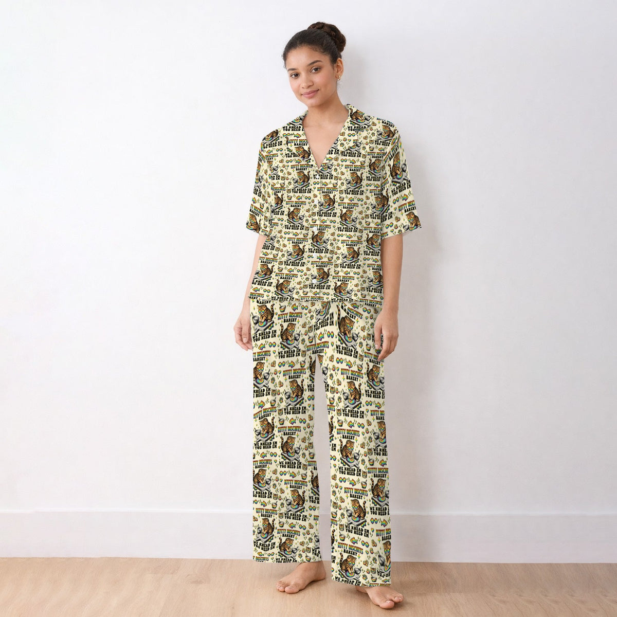 Pride Nurse Cat Baking Pajama Set