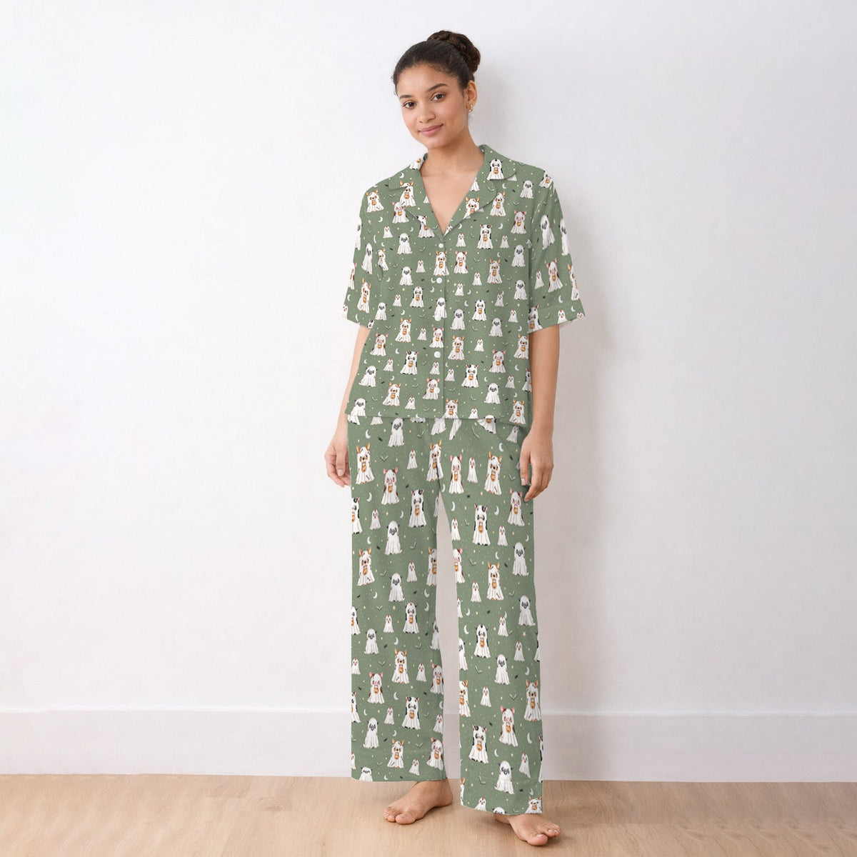 Spooky Farm Animal Ghost Pajama Set