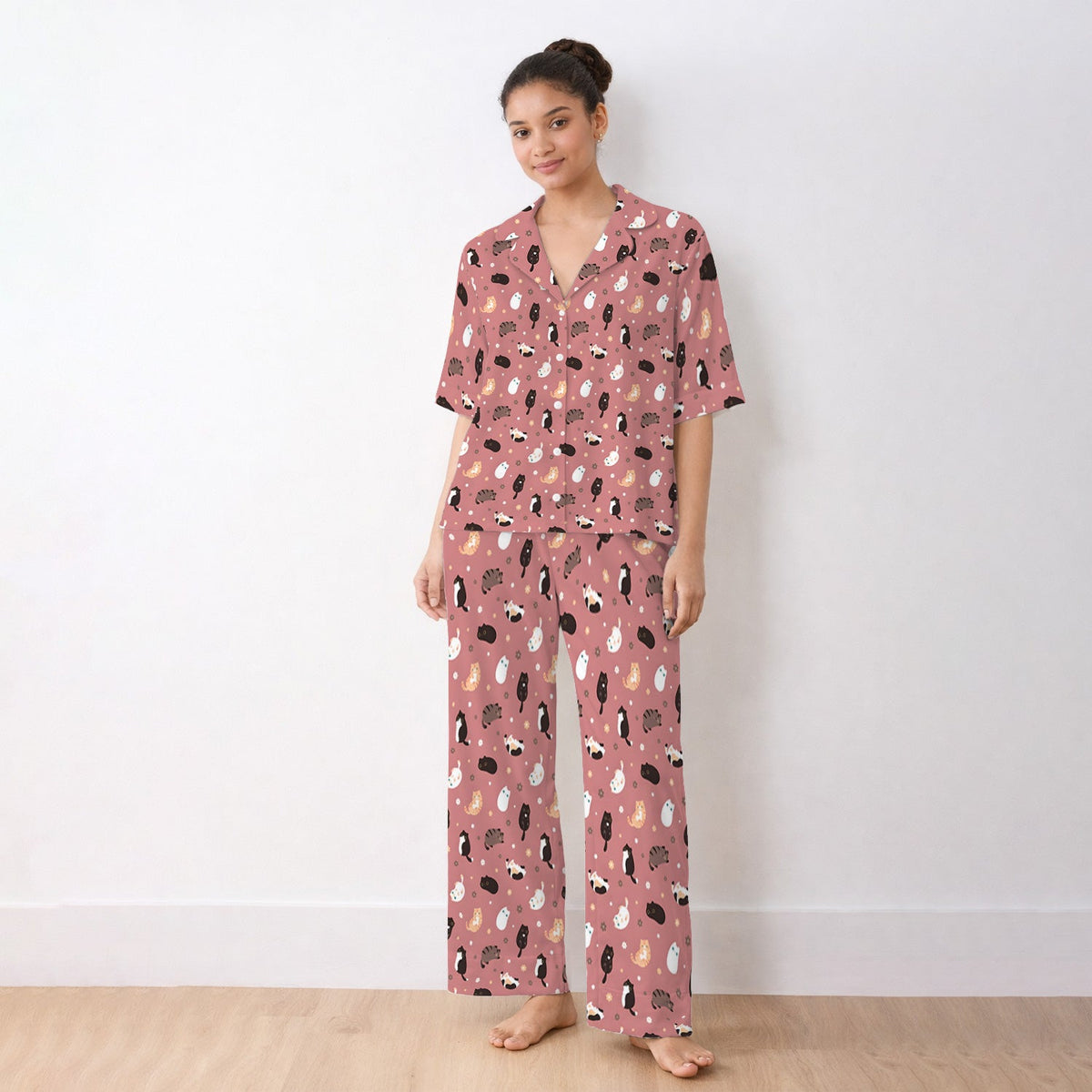 Adorable Kitty Pajama Set