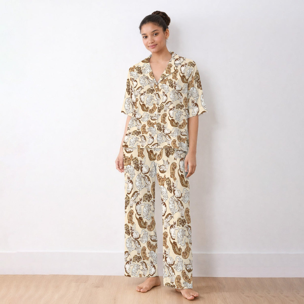 Lazy Cat Nap Pajama Set