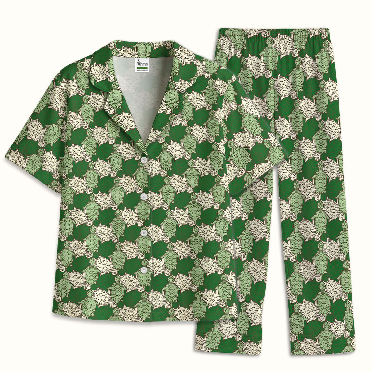 Green Sea Turtle Shell Pajama Set
