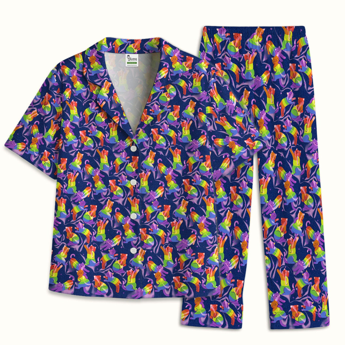 Rainbow Pride Cat Pajama Set