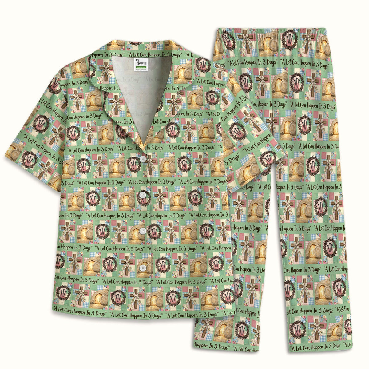 Christian Easter Cross Pajama Set