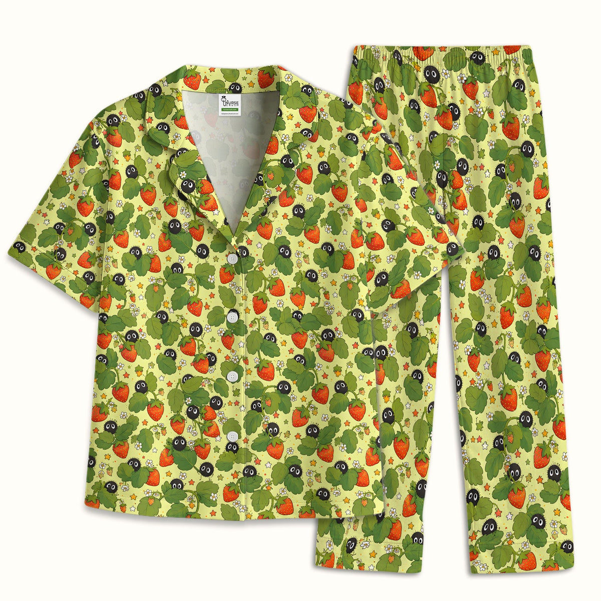 Strawberry Soot Sprite Nurse Pajama Set