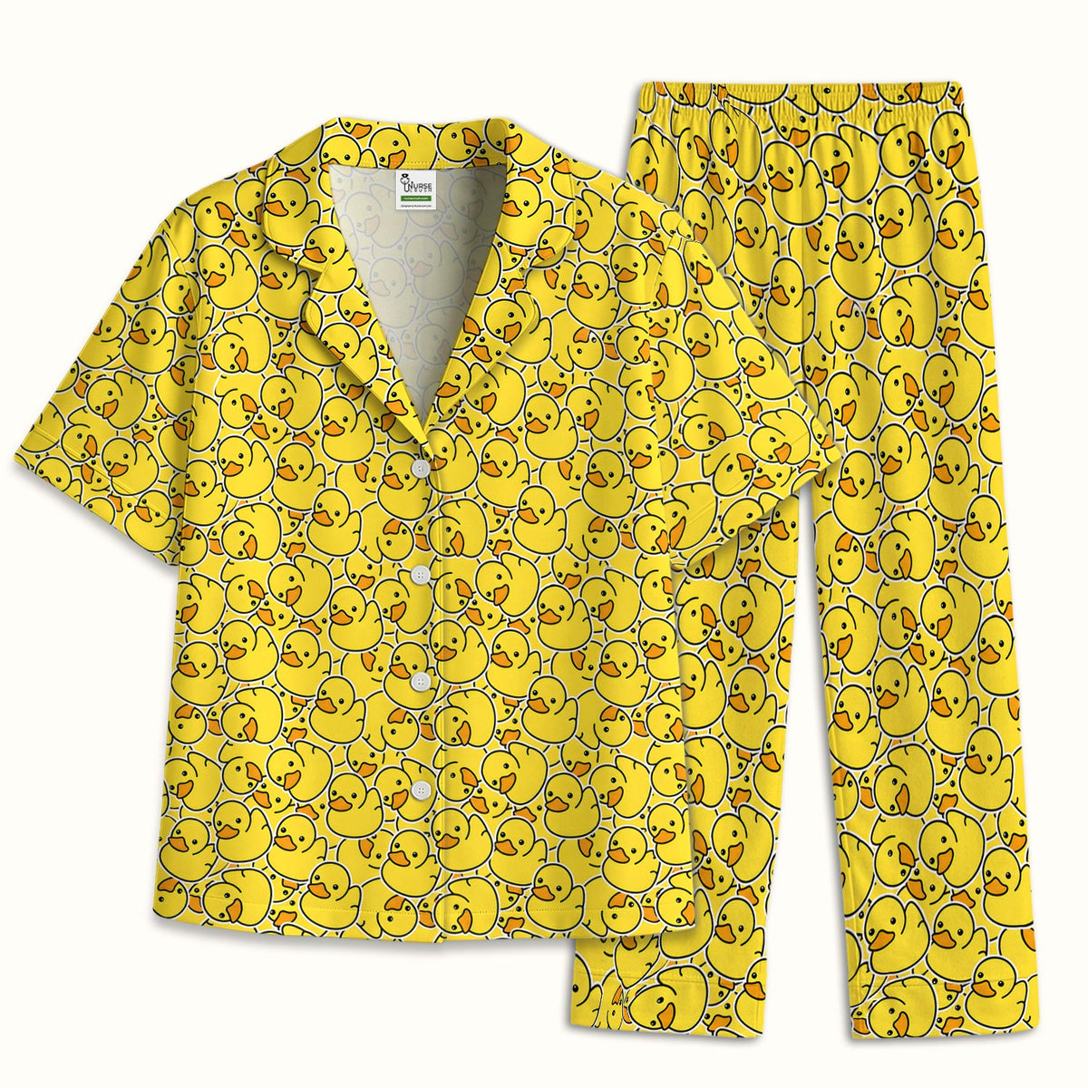 Yellow Rubber Duck Pajama Set