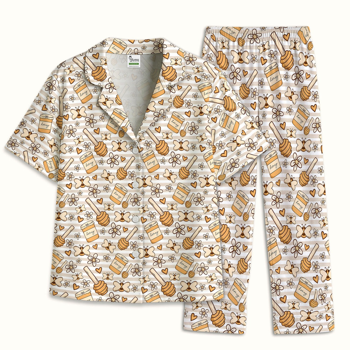Honey Jar Daisy Pajama Set For Nurse