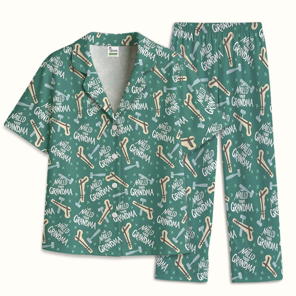 Bone Hammer Nailed Your Grandma Pajama Set