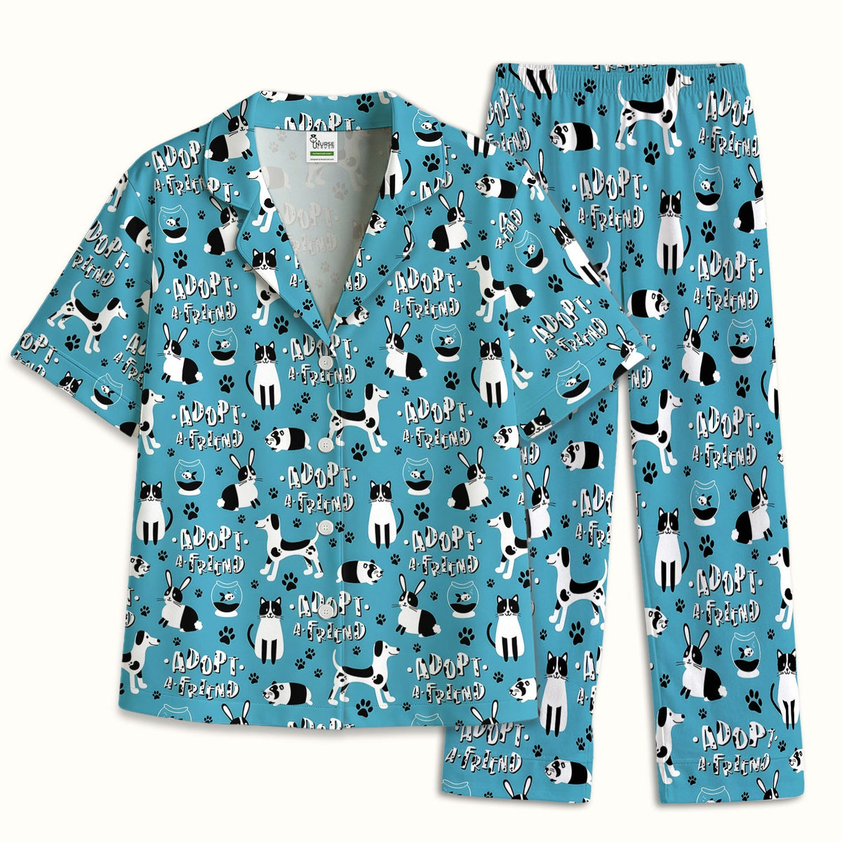 Cute Adopt A Friend Pet Pajama Set