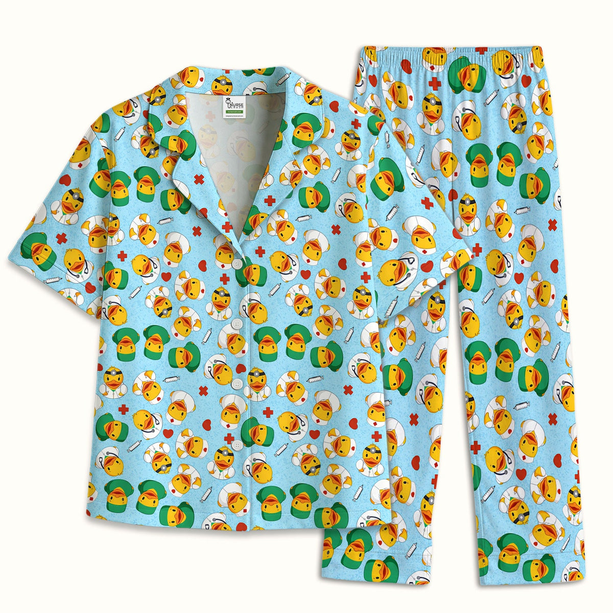 Duck Doctor Cartoon Pajama Set