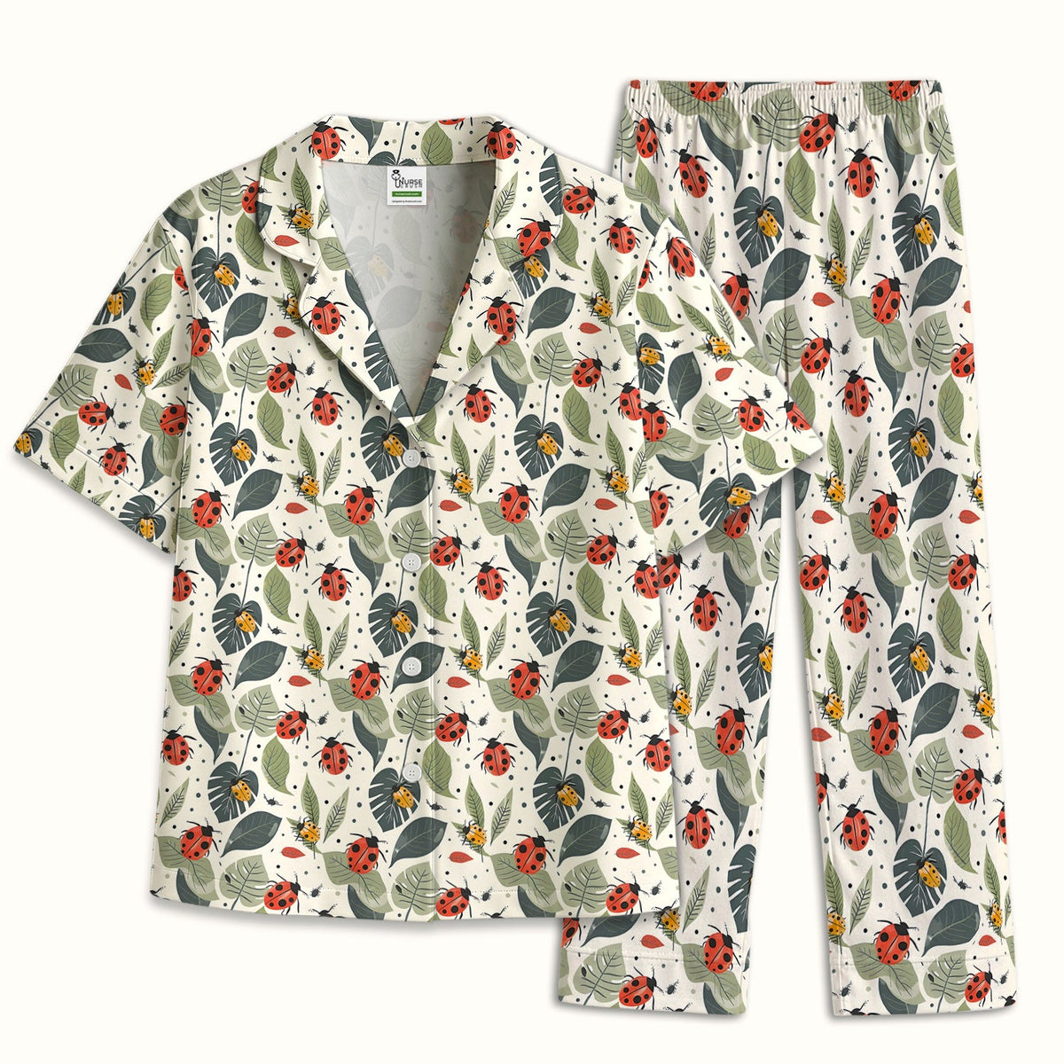 Ladybug Leaf Nature Pajama Set