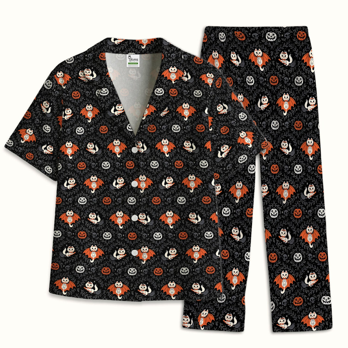 Halloween Vampire Cat Pajama Set