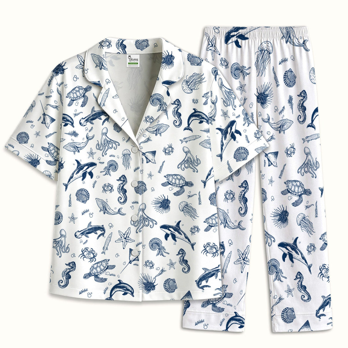 Marine Sea Life Pajama Set
