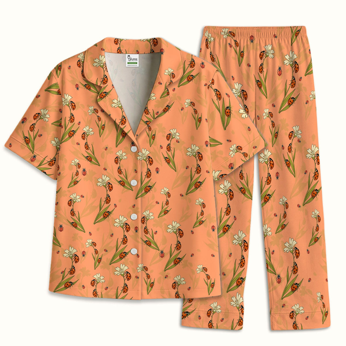 Fresh Daisy Ladybug Garden Pajama Set