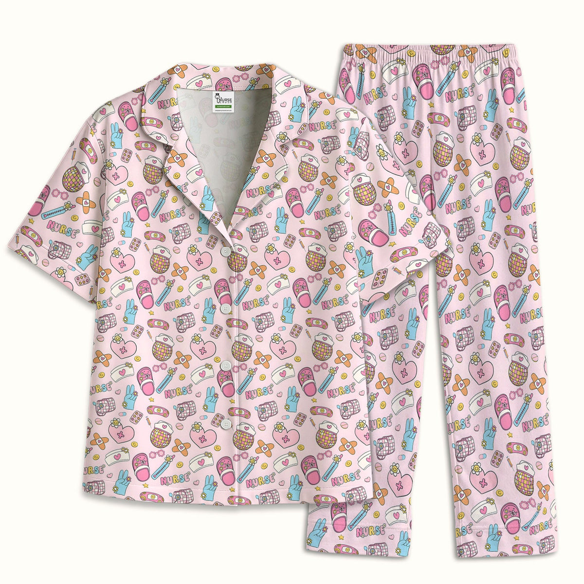 Pink Medical Tools Pajama Set