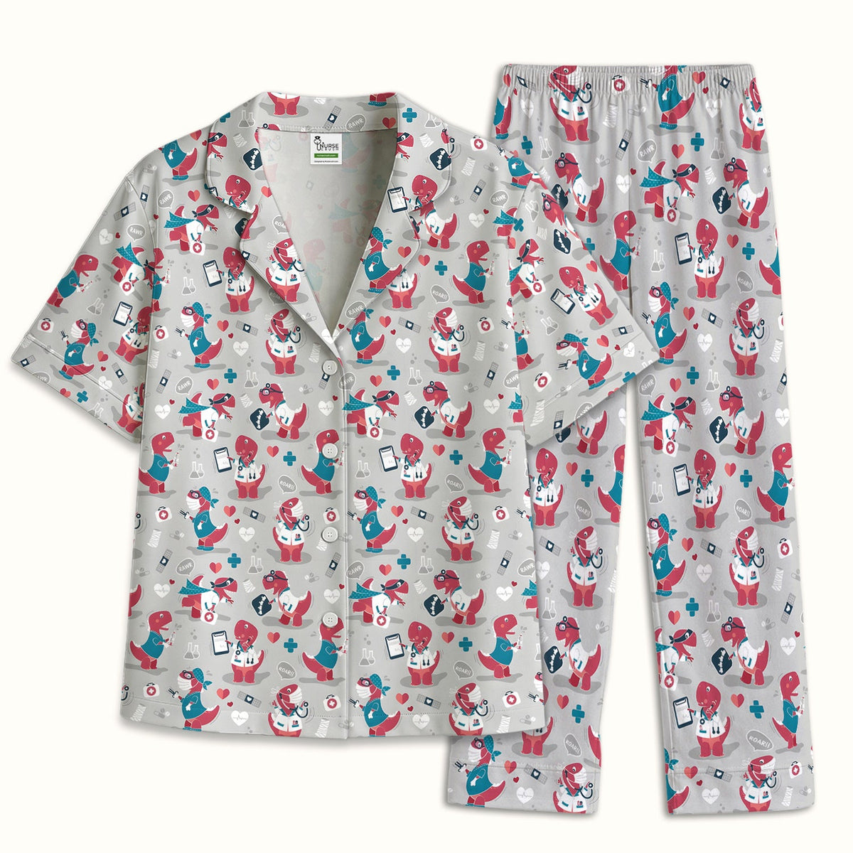 Dinosaur Doctor Nurse Pajama Set