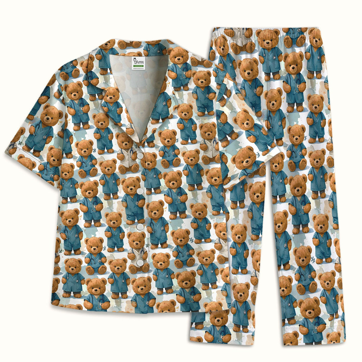 Teddy Bear Doctor Pajama Set