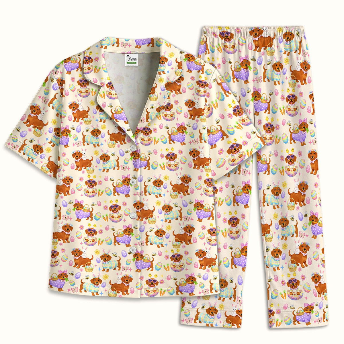 Easter Dachshund Pajama Set