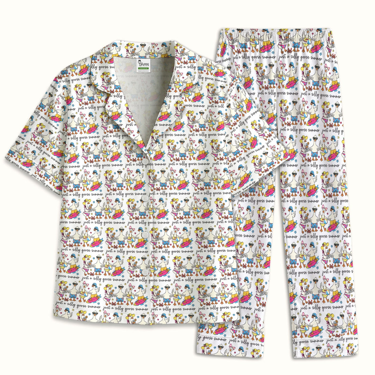 Goose Summer Beach Pajama Set