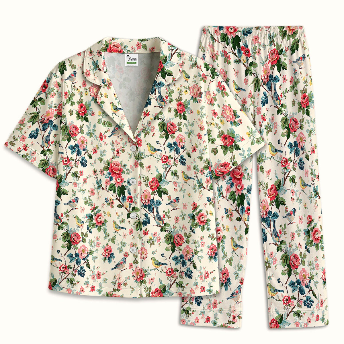 Songbird Rose Garden Pajama Set