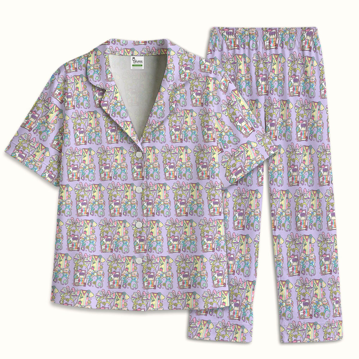 Colorful Nurse Supplies Pajama Set